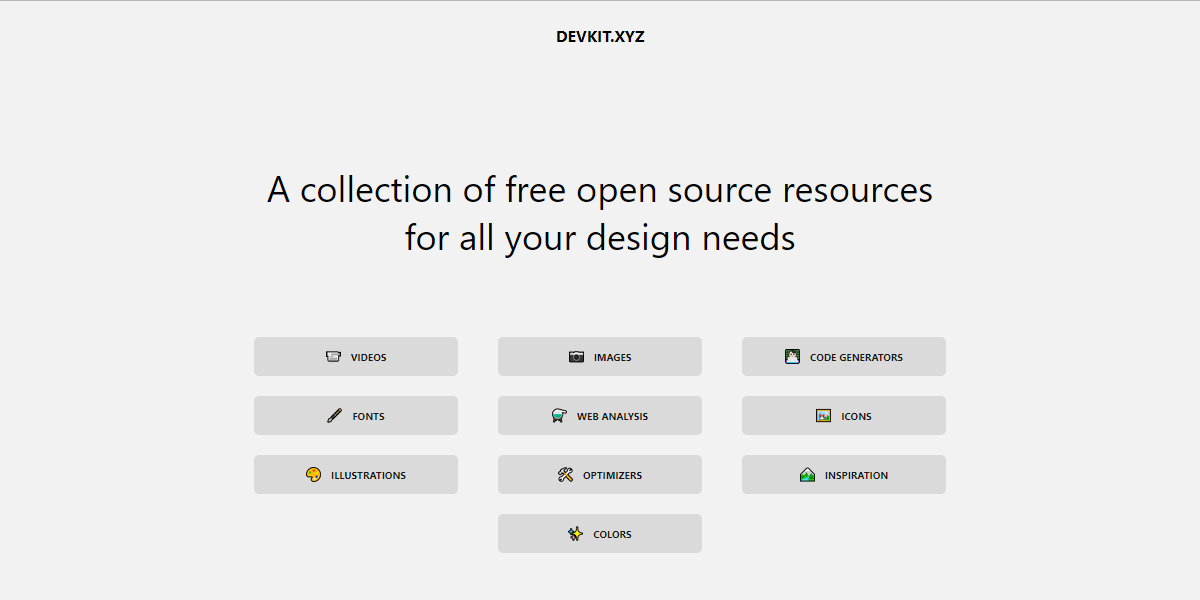 Devkit | A collection of free open-source resources